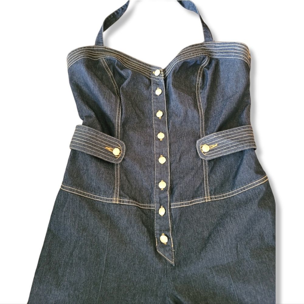 Bisou Bisou Denim Jumpsuit - Picture 2 of 5